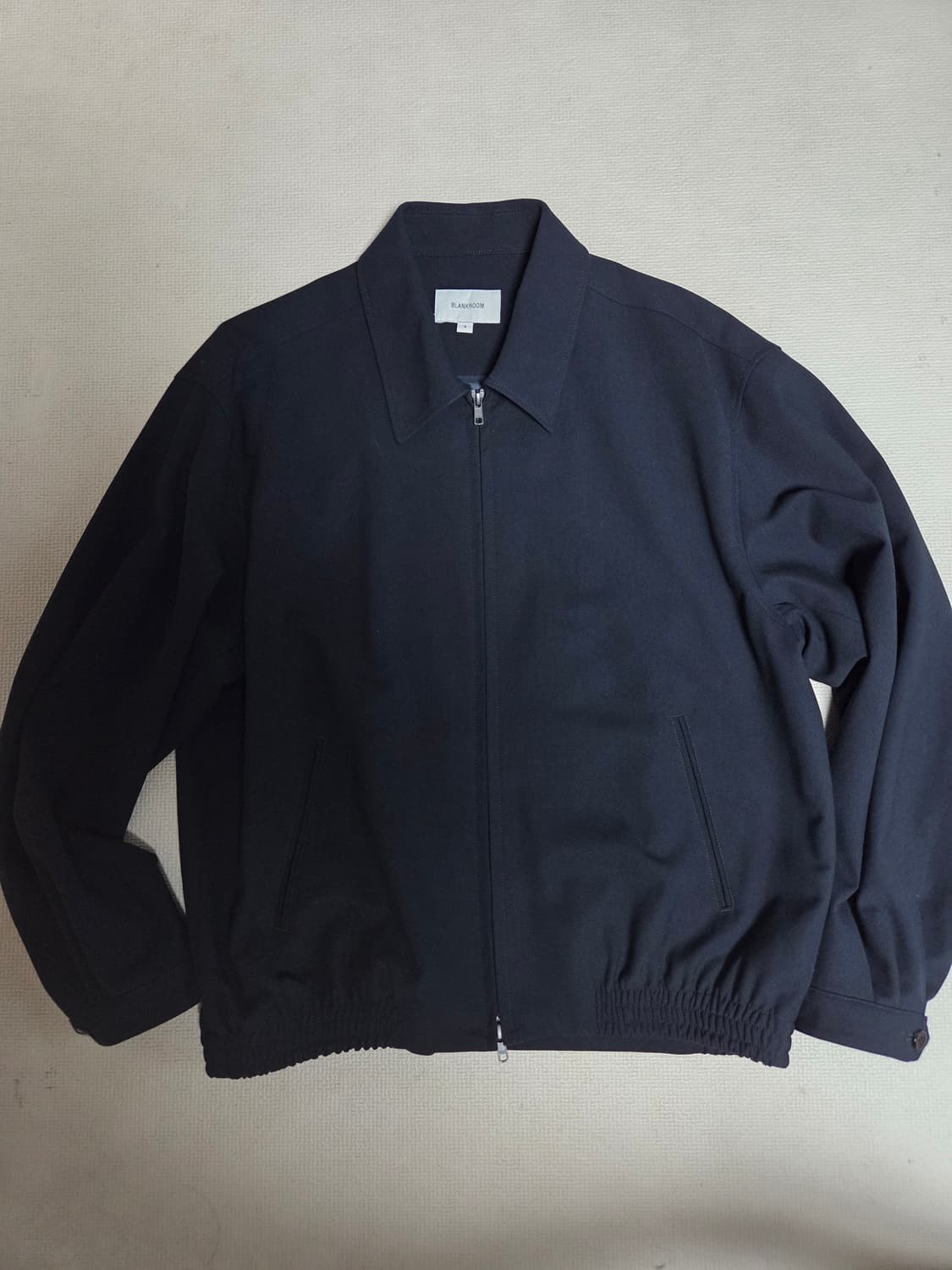(3) 블랭크룸 니트 블루종 네이비 상품이미지3