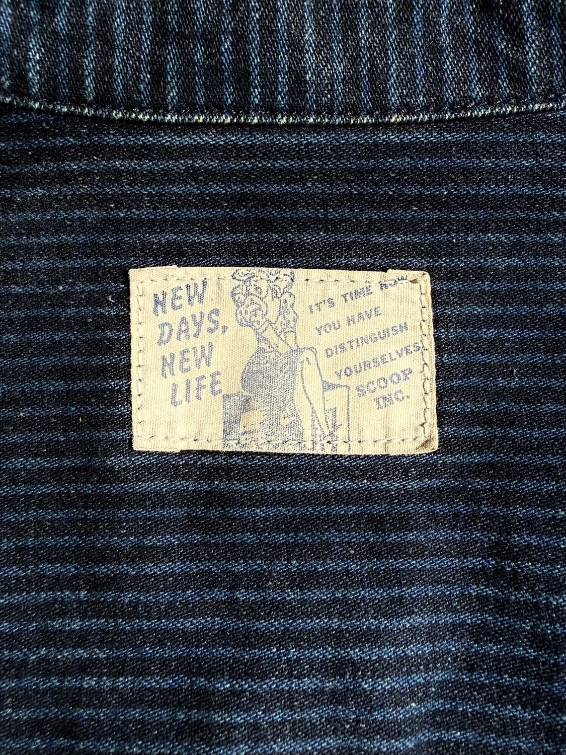 scoop 핀스트라이프 데님 워크 자켓(Made In Japan) 상품이미지6