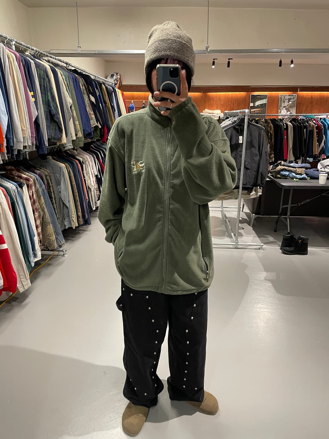 빈티지 플리스 자켓 상품이미지3