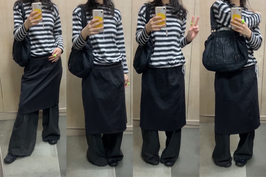 [직수입] 빈티지 스트라이프 후드티 상품이미지1