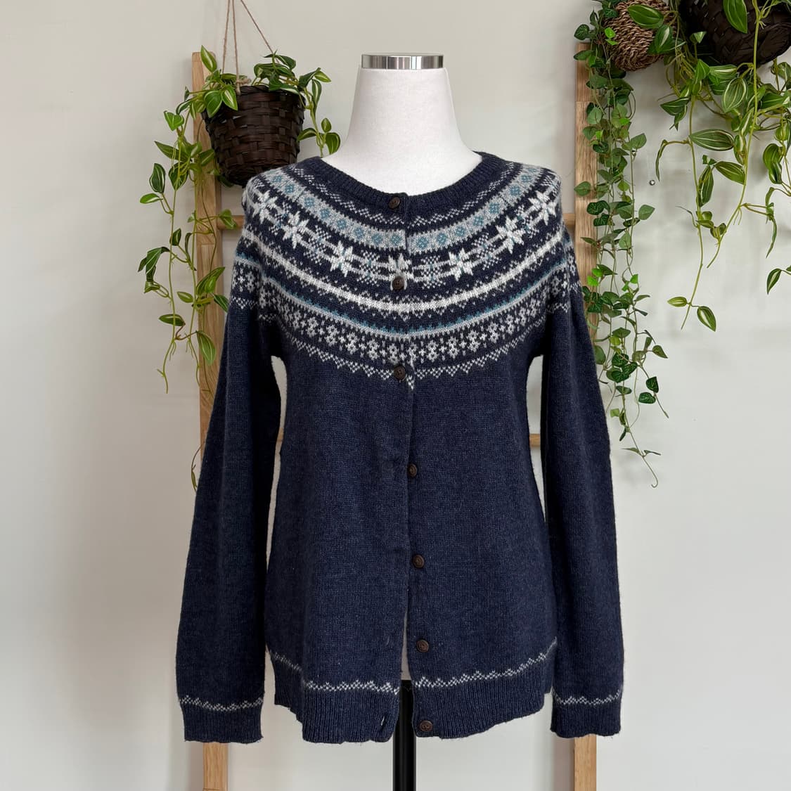 JPN/ 눈꽃가디건 모리걸가디건 모리룩가디건 노르딕가디건 상품이미지1