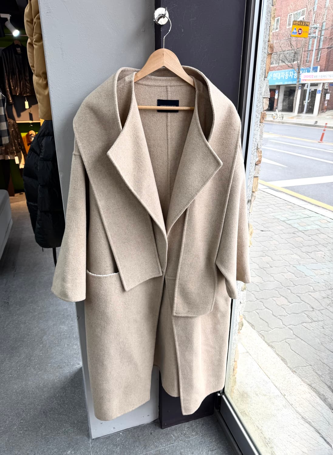 킨더살몬 핸드메이드 머플러 코트 상품이미지5