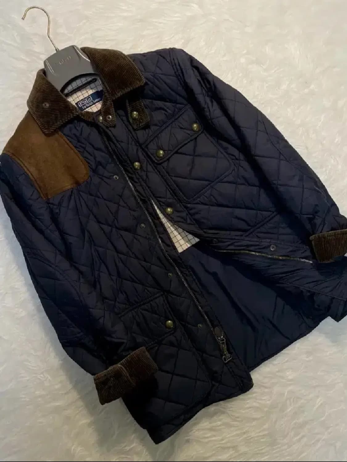 폴로 랄프로렌 헤리티지 캠든 퀼팅 헌팅 자켓 11fw 네이비 상품이미지3
