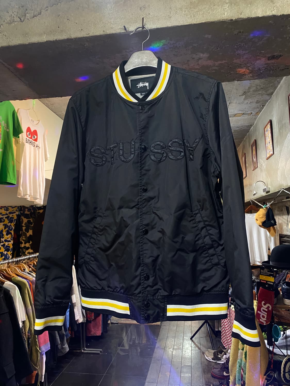 10s stussy 스투시 나일론 스타디움 자켓 M  상품이미지3