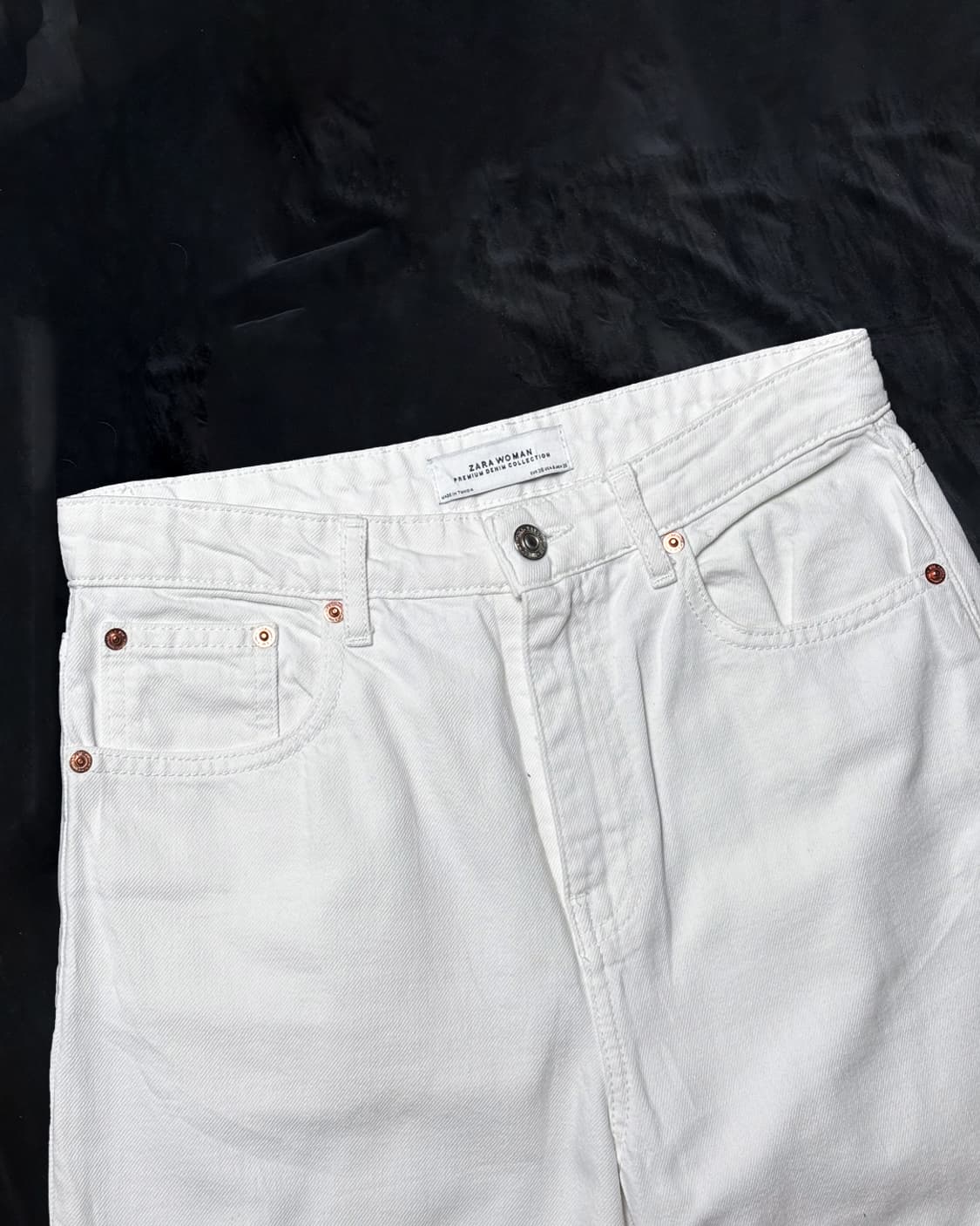 일본빈티지 ZARA 화이트 데님 상품이미지2