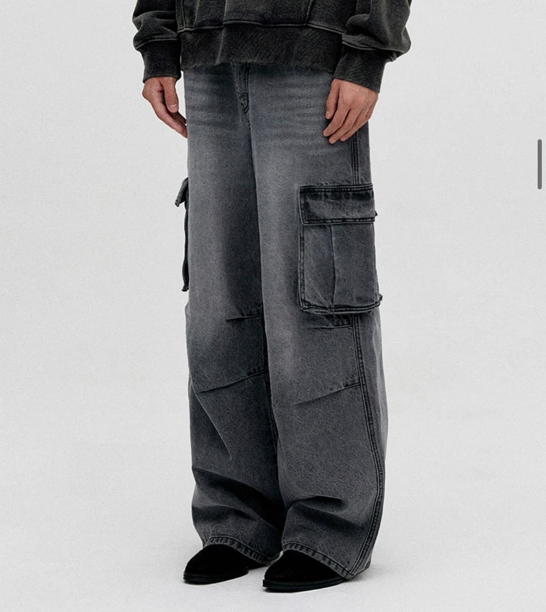 비바스튜디오 WIDE CARGO DENIM PANTS [GRAY] 상품이미지1
