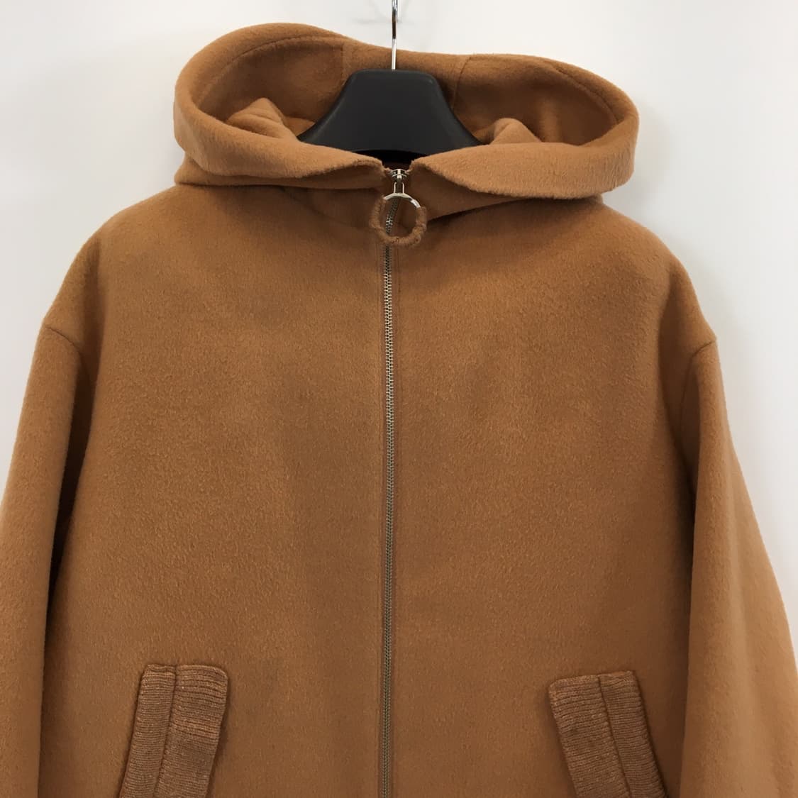 오즈세컨 캐시미어 울 후드코트 55 카멜브라운  상품이미지2