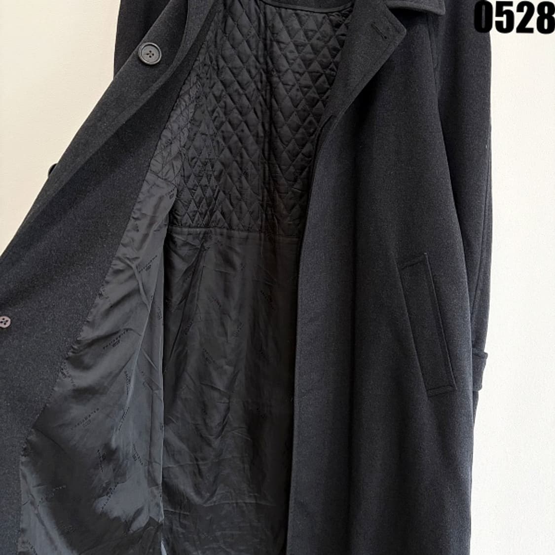 발렌시아가 옴므 블랙 롱코트 XL 0528  상품이미지8