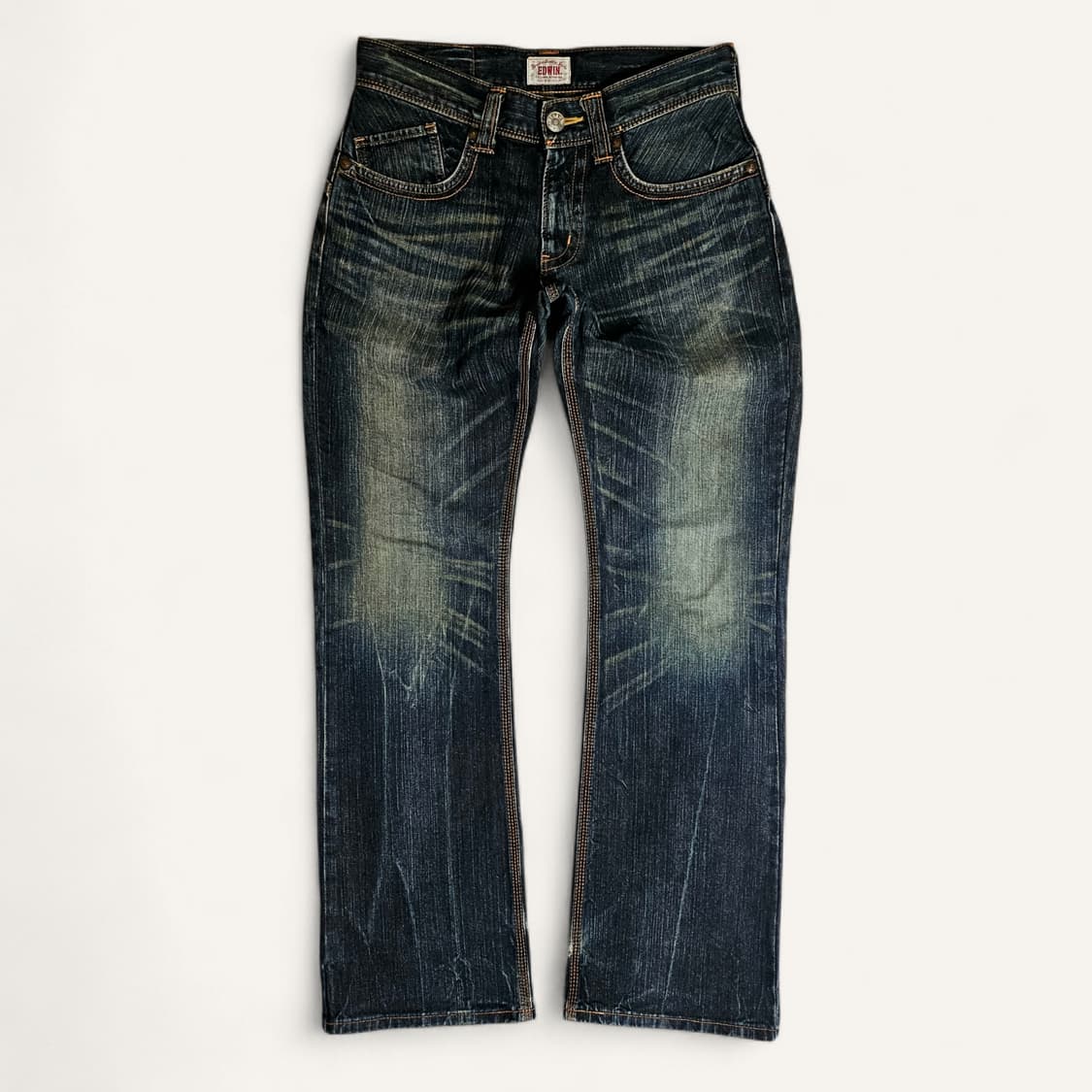 [30][에드윈JAPAN]411XVS 신치백 유즈드워시드 부츠컷 데님 상품이미지2