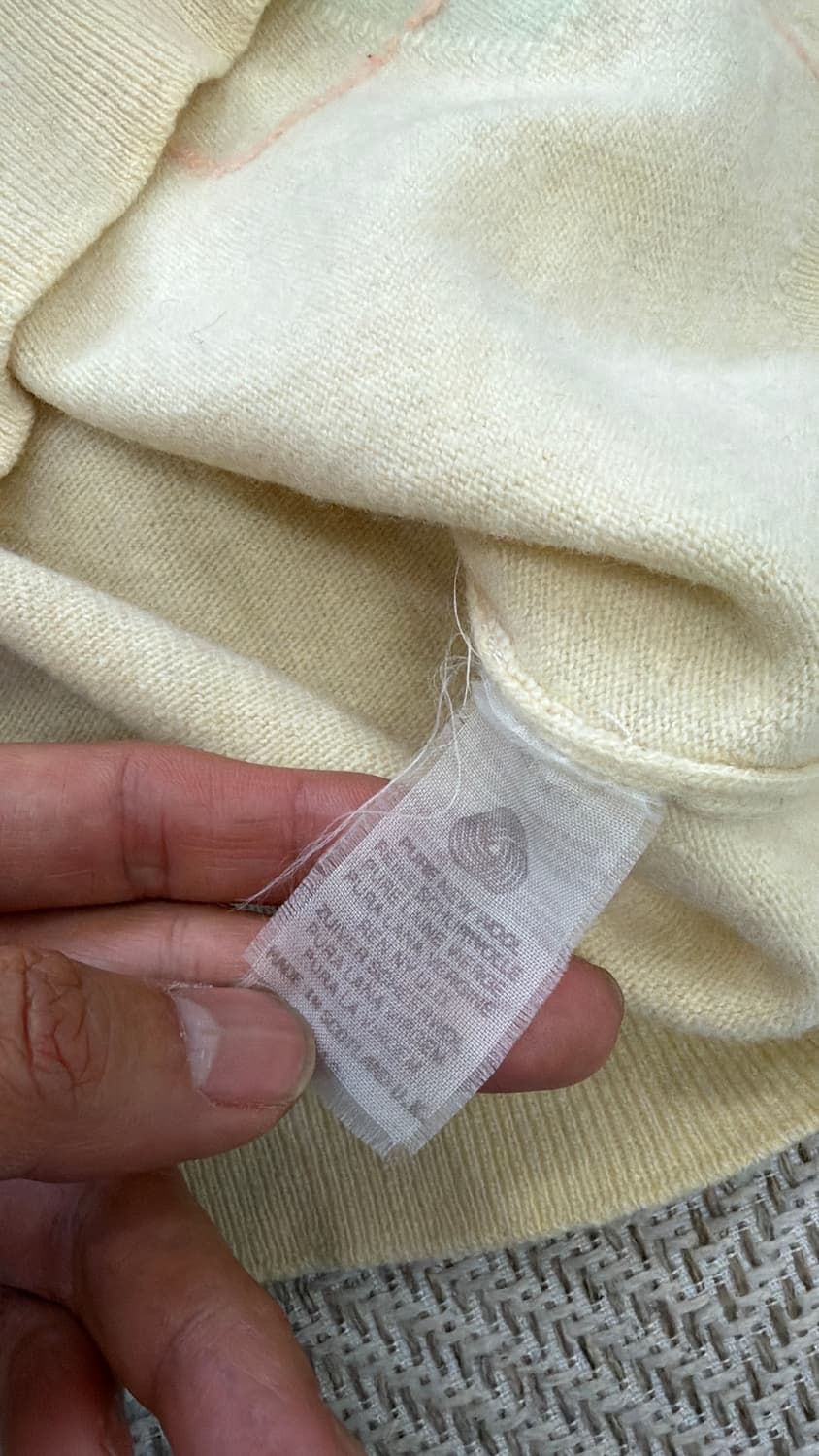 정품) 버버리 아가일 금장버튼 가디건 44 상품이미지8