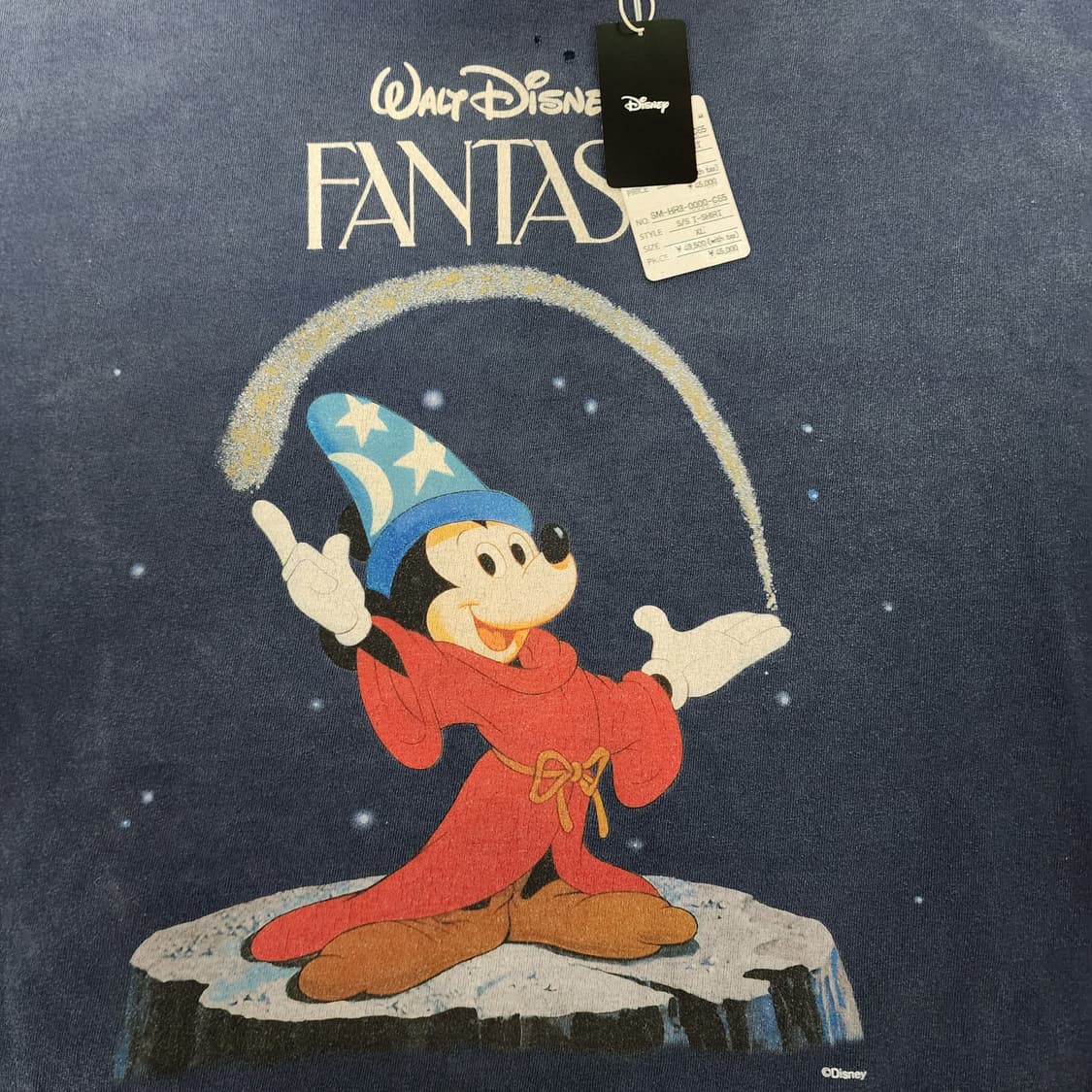 [XL] 세인트미카엘 디즈니 판타지아 미키 티셔츠 네이비 상품이미지2