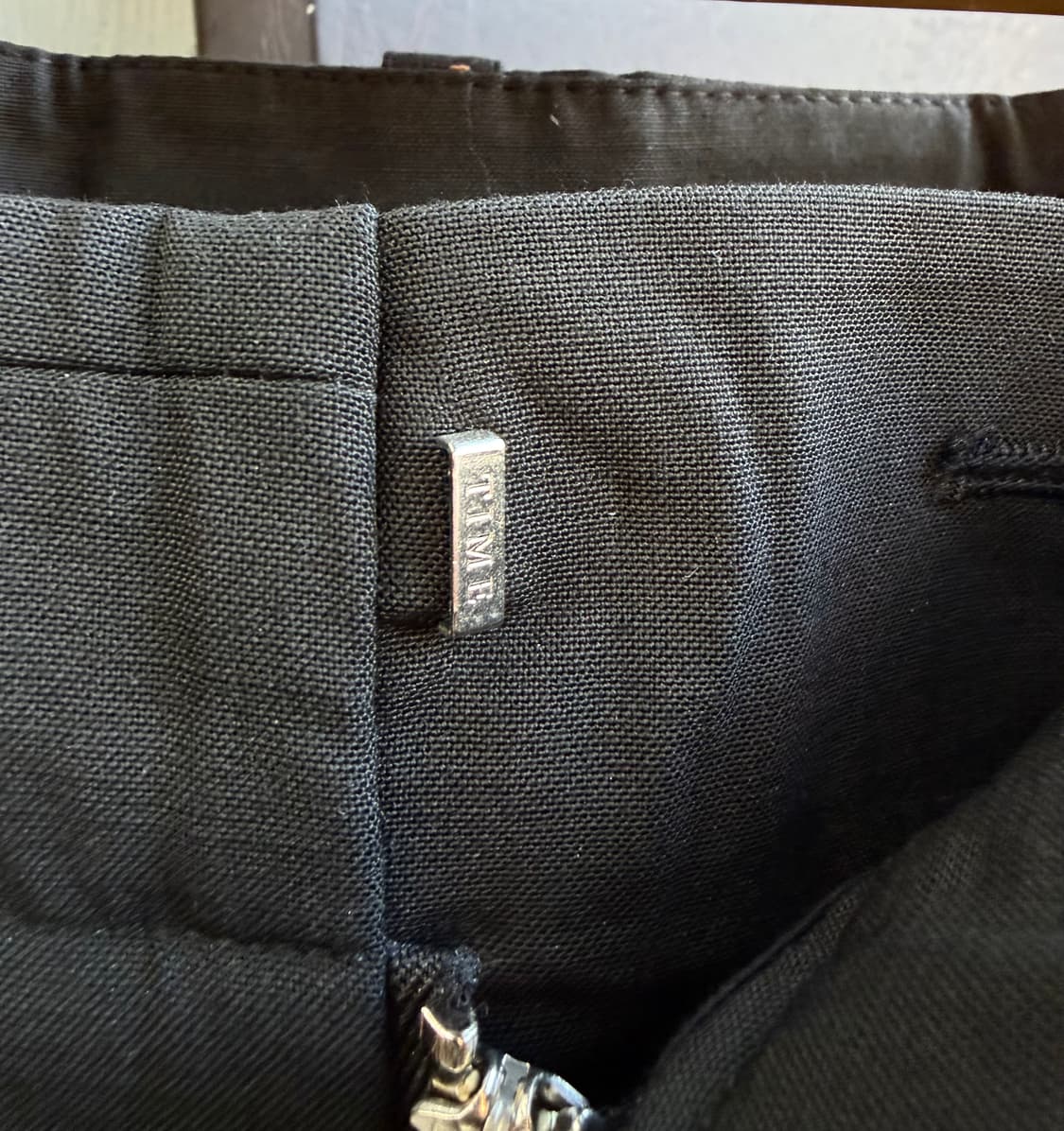 33~34/ 타임옴므 22SS 블랙 슬랙스 팬츠 상품이미지6