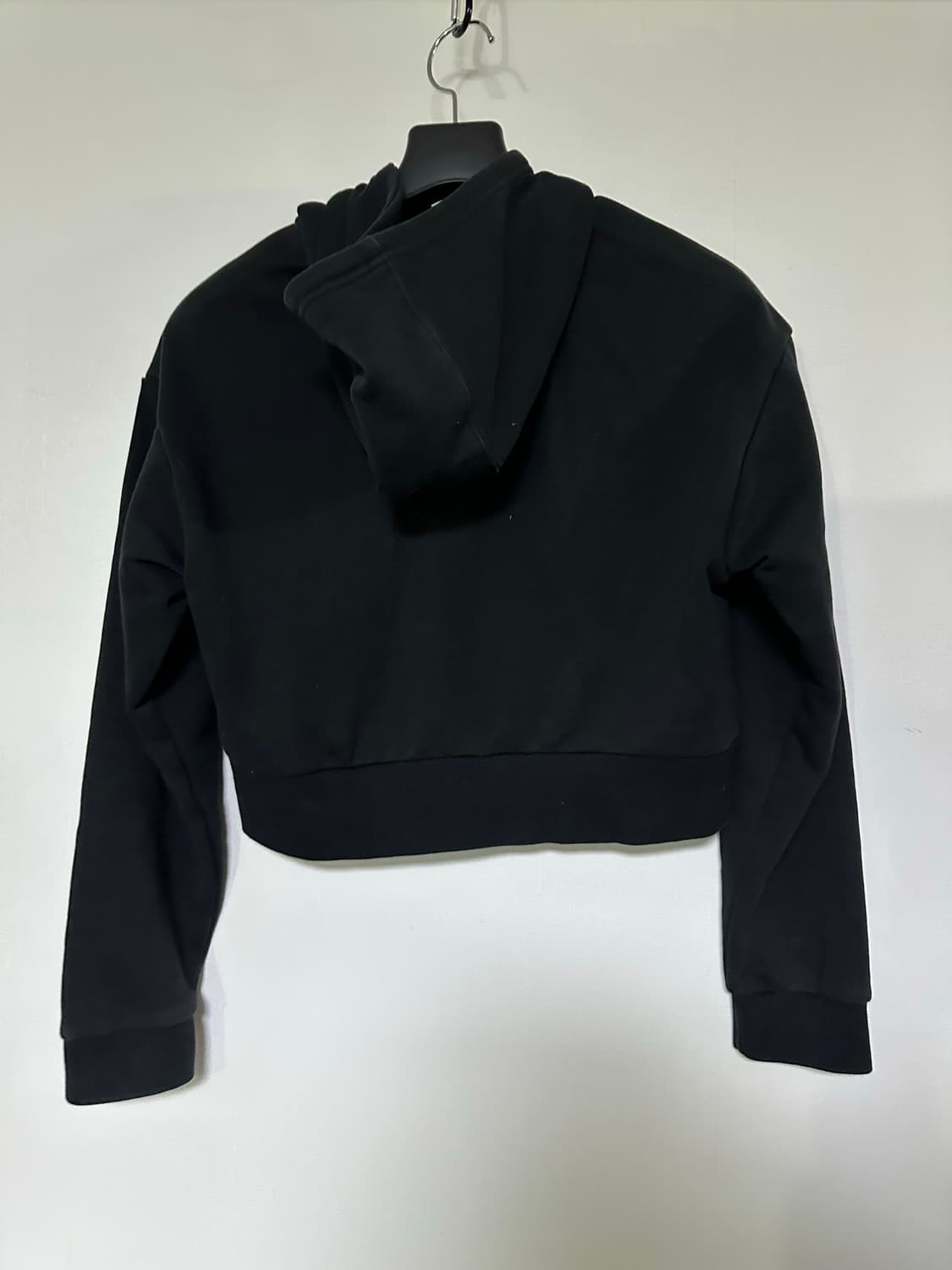 아디다스 블랙 후드티 트레포일 로고 상품이미지2