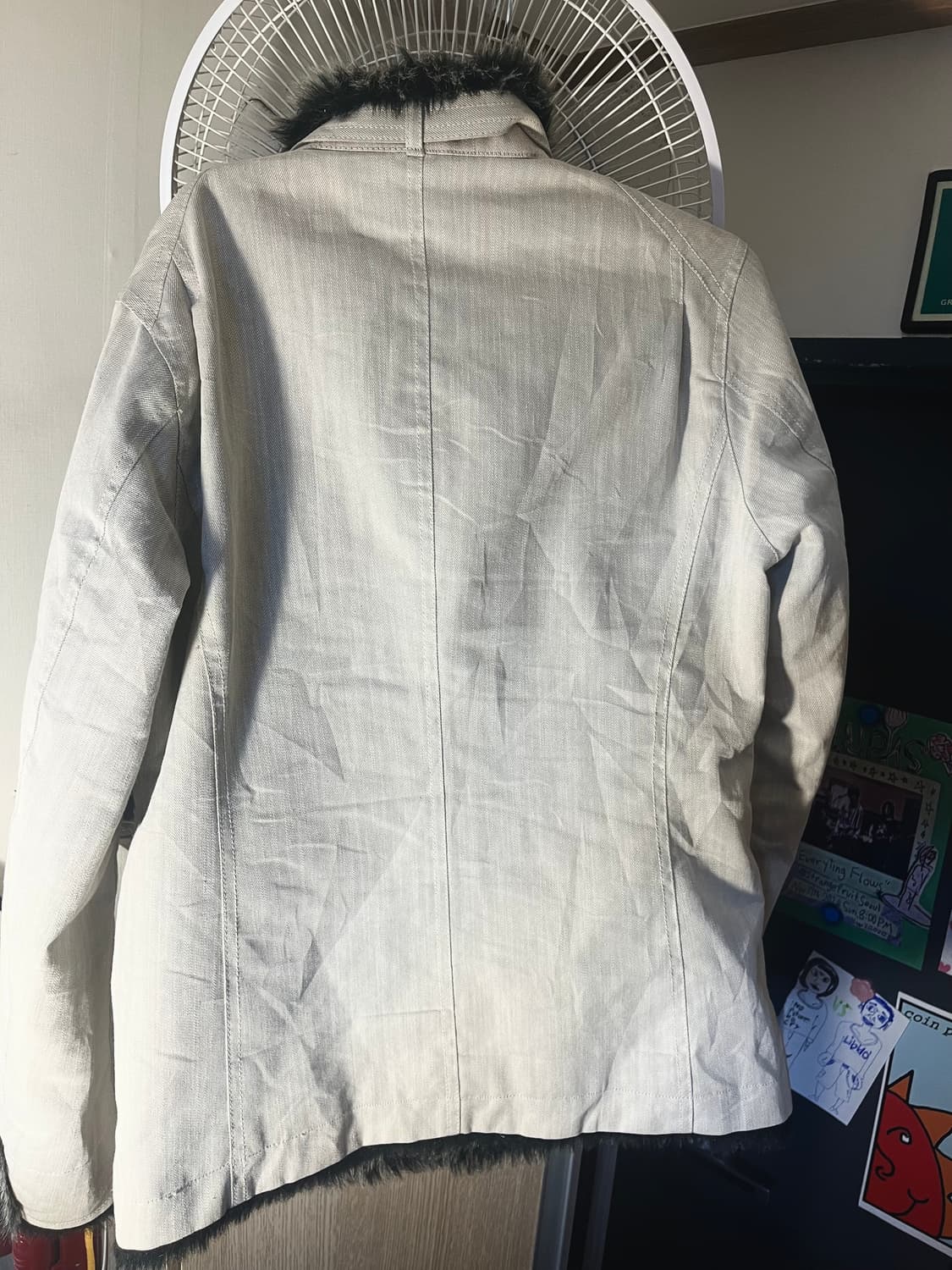 hideaways white fur jacket 상품이미지4