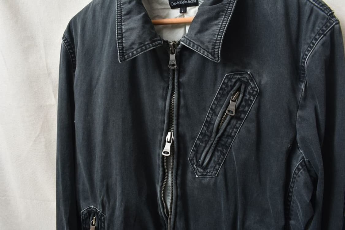 캘빈클라인 가먼트다잉 라이더 자켓 L M0144 상품이미지8