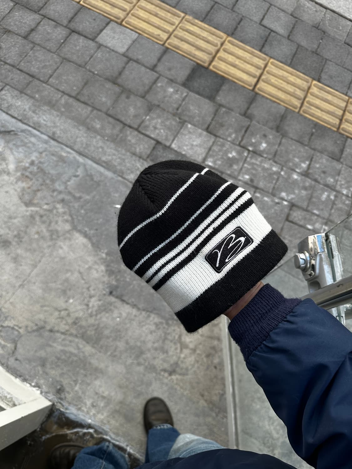 vtg stripe knit beanie 스트라이프 비니 상품이미지1