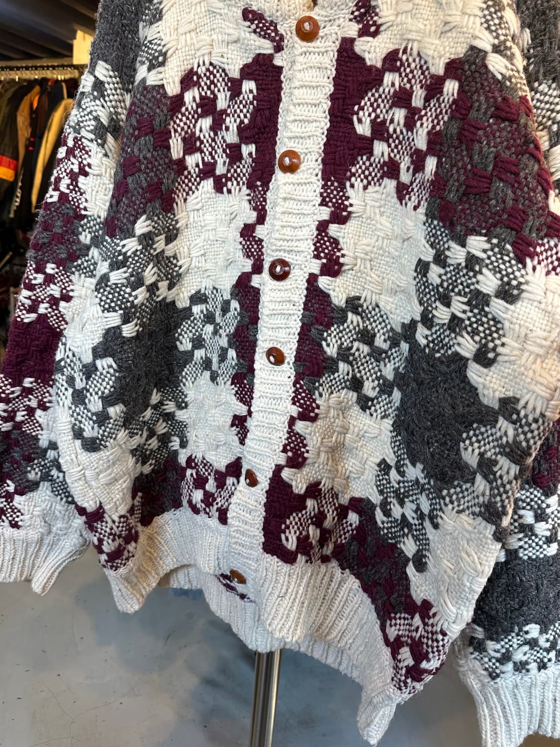 핸드메이드 헤비 울 에스닉 오리엔탈 가디건  상품이미지4