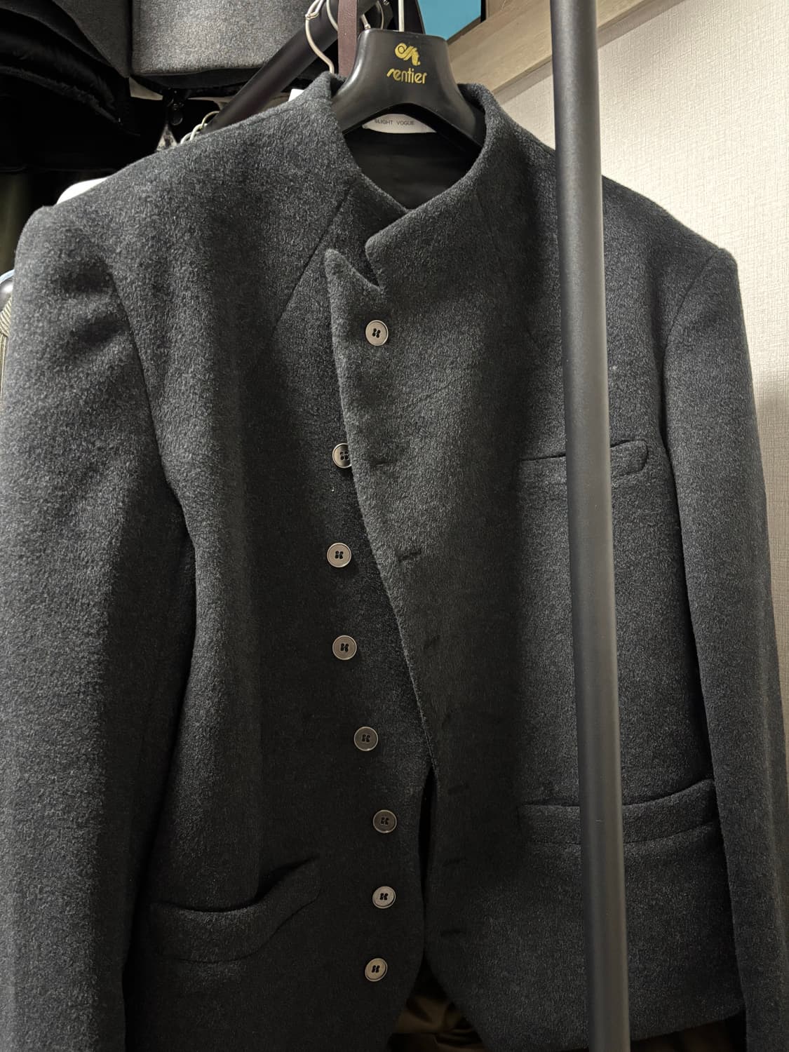 Slight Vogue 사선 테일러드 울 자켓 상품이미지4