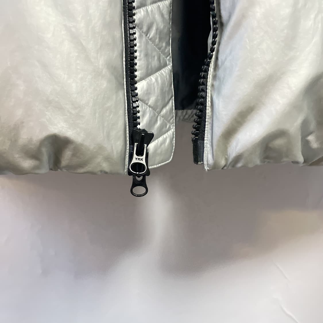 나이키 다운 필후디 재킷 실버 패딩 은갈치 상품이미지6