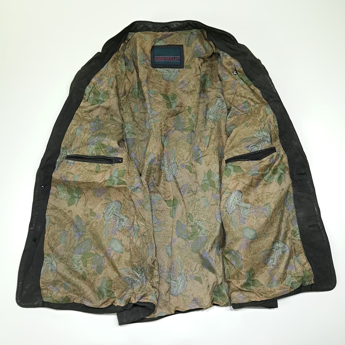 CL331 3XL 그린필드 80s 유럽판 가죽 자수 자켓 아우터 상품이미지4