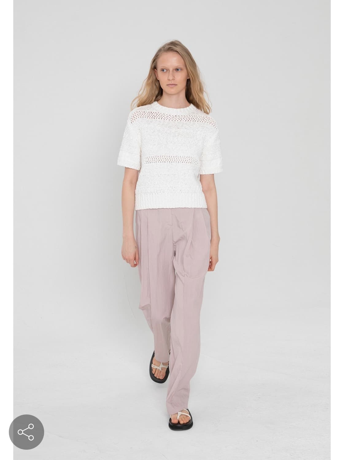 르바 더블핀턱 나일론 팬츠 상품이미지1