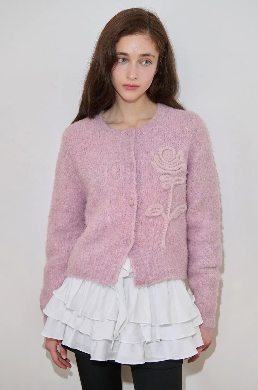 시눈 로즈 플라워 가디건 sinoon rose flower 판매해요 상품이미지2