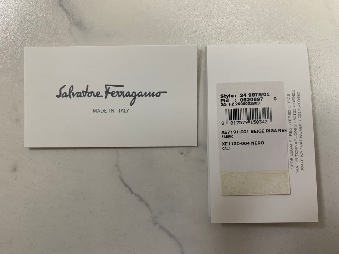 페라가모 Beige Riga Fabric 숄더백 크로스백 상품이미지5