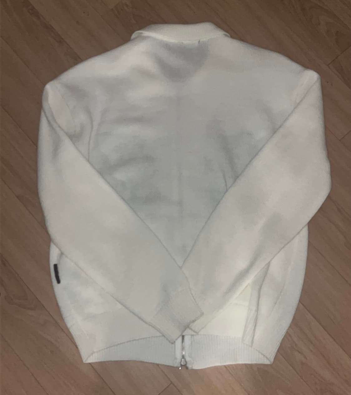 나이스고스트클럽 댄싱 스켈레톤 집업 폴로 니트 화이트 S 상품이미지2