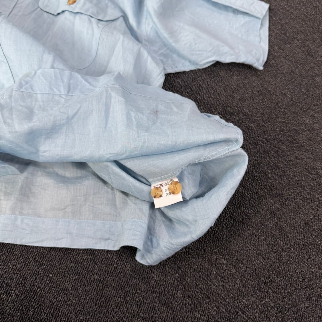 90s 이세이미야케 린넨 반팔 셔츠  상품이미지8