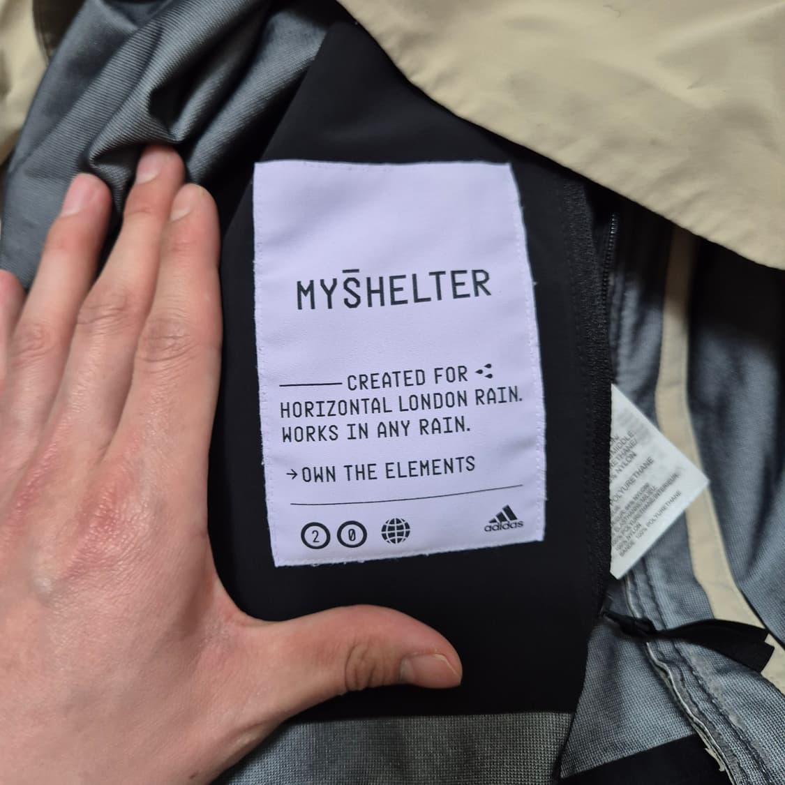아디다스 마이쉘터 파카 바람막이 후드 레인코트 XL(105) 상품이미지6