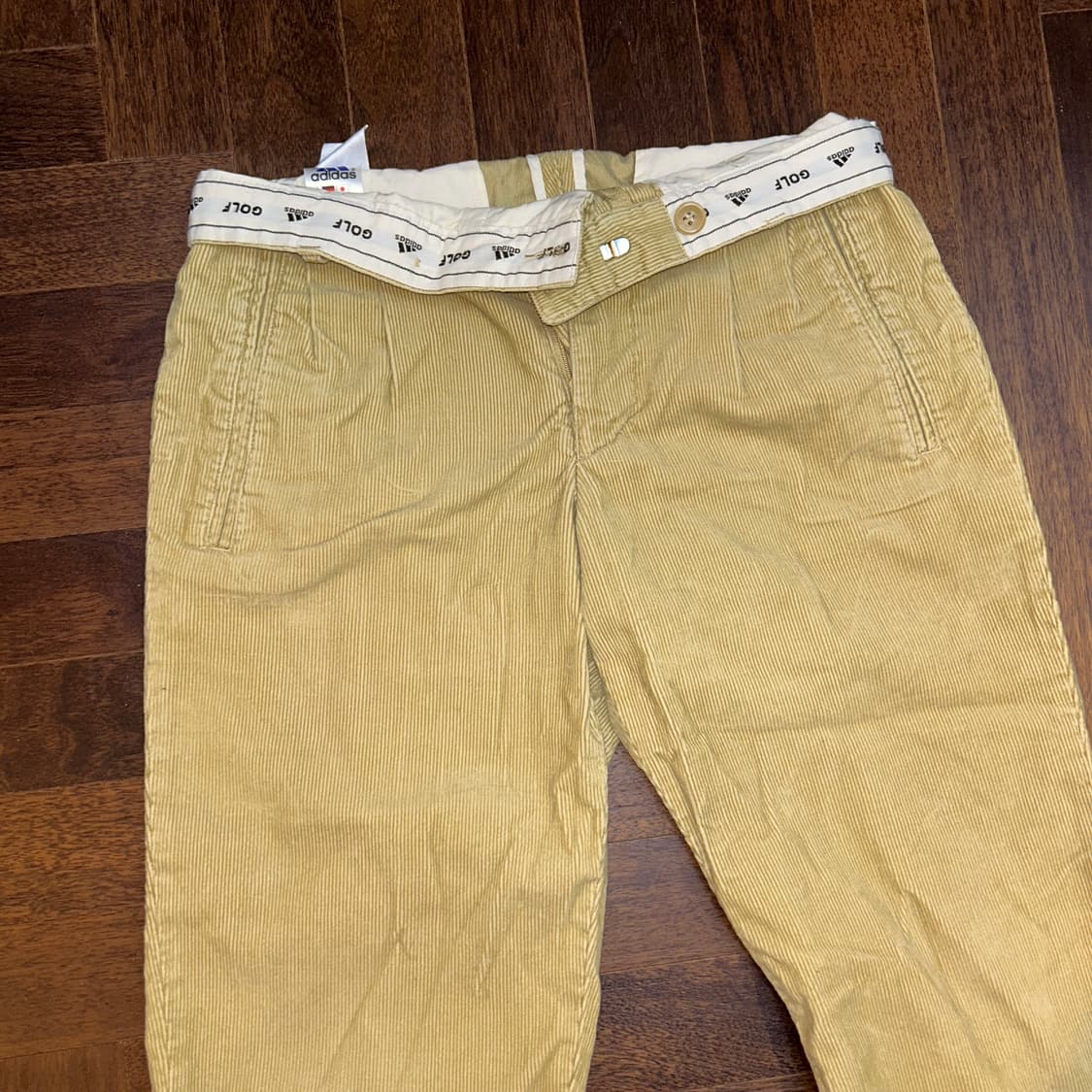Adidas Golf Japan 아디다스 골프 코듀로이 팬츠 베이지 겨울 상품이미지6