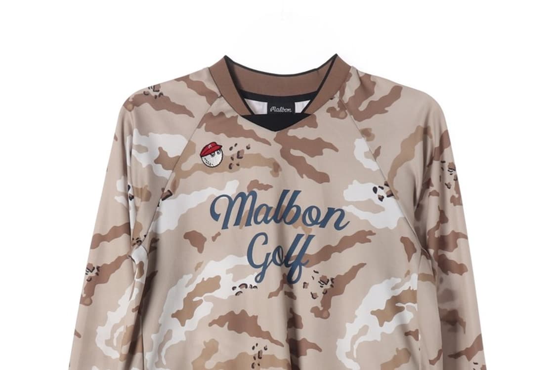 말본 골프 스크립트 로고 카모플라쥬 롱슬리브 M 상품이미지3