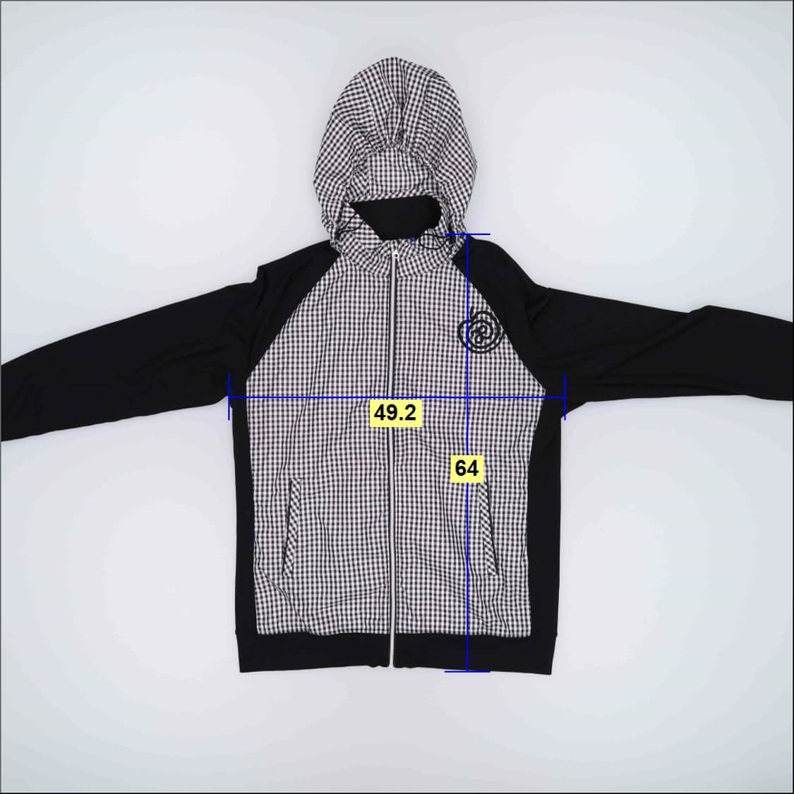 XL 애플라인드 체크 바람막이 0424H1 상품이미지5