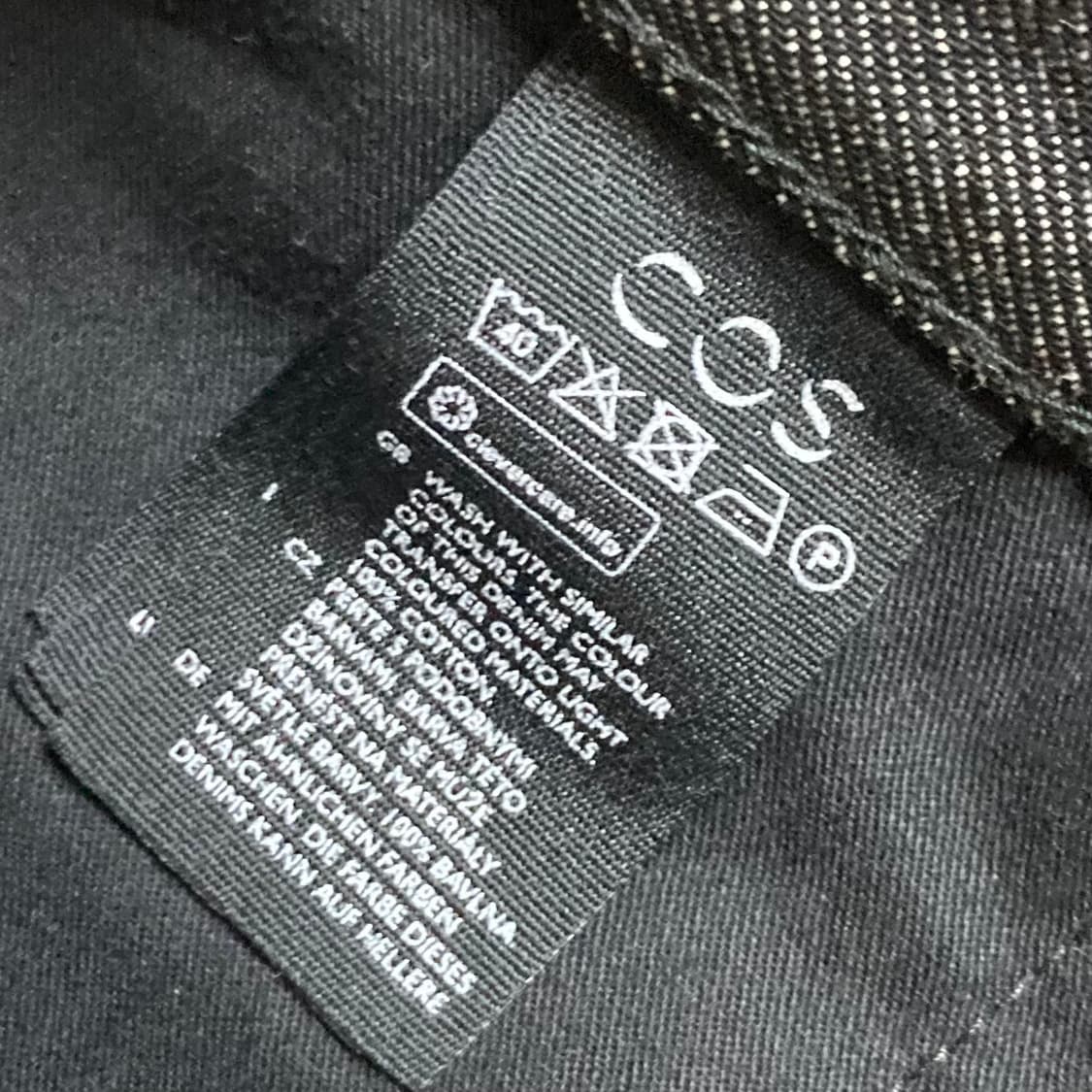 코스 릴렉스드 블랙진 데님팬츠 W28 상품이미지6