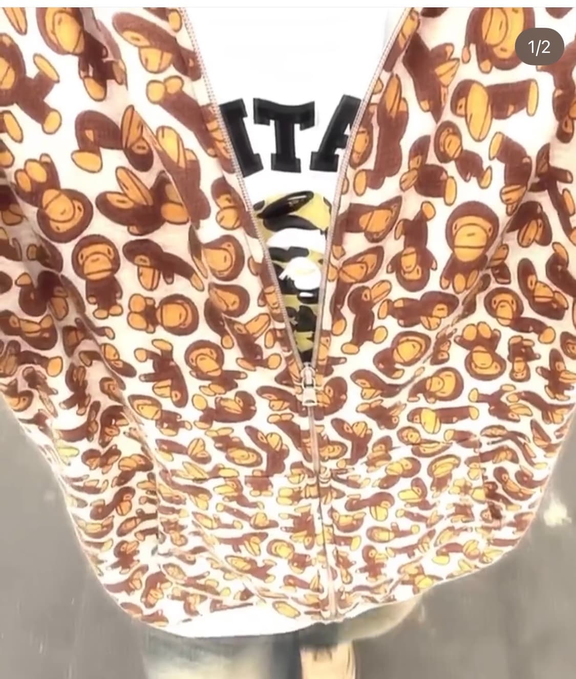 베이프 마일로후드집업 og xl 상품이미지1