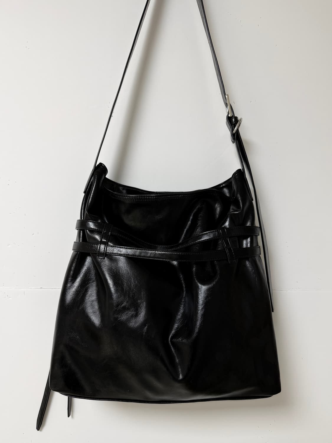 🖤 마뗑킴 정품 블랙 레더 숄더백 🖤 상품이미지3