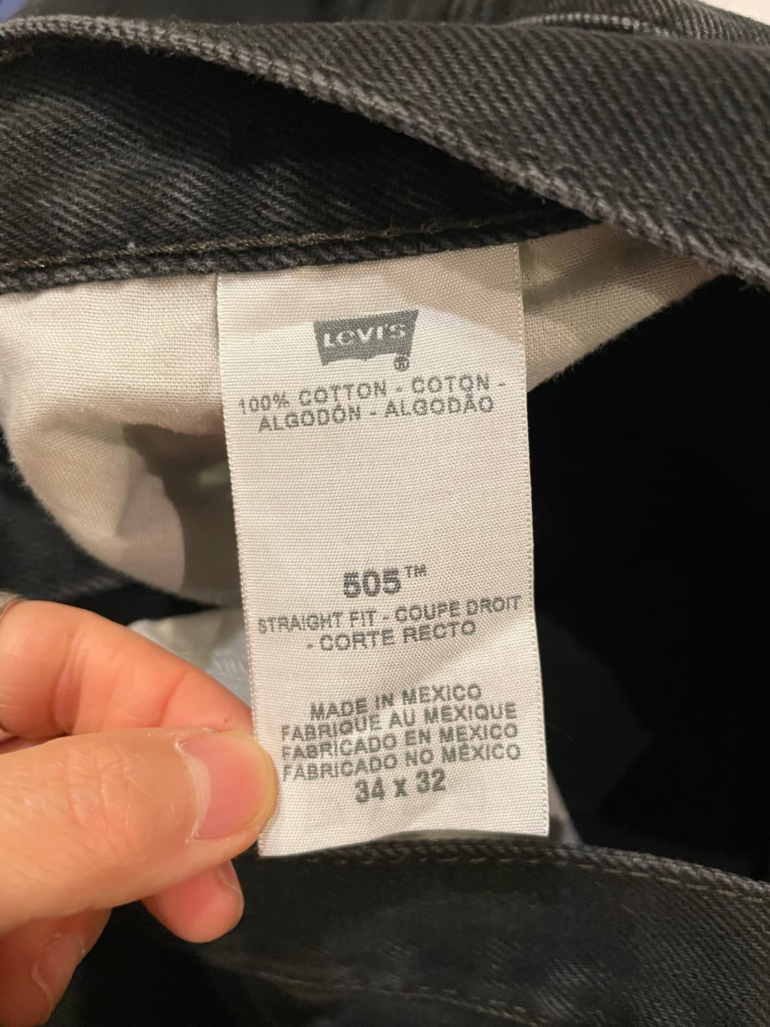 00’s Levi’s 505 Black Denim Pants  상품이미지9