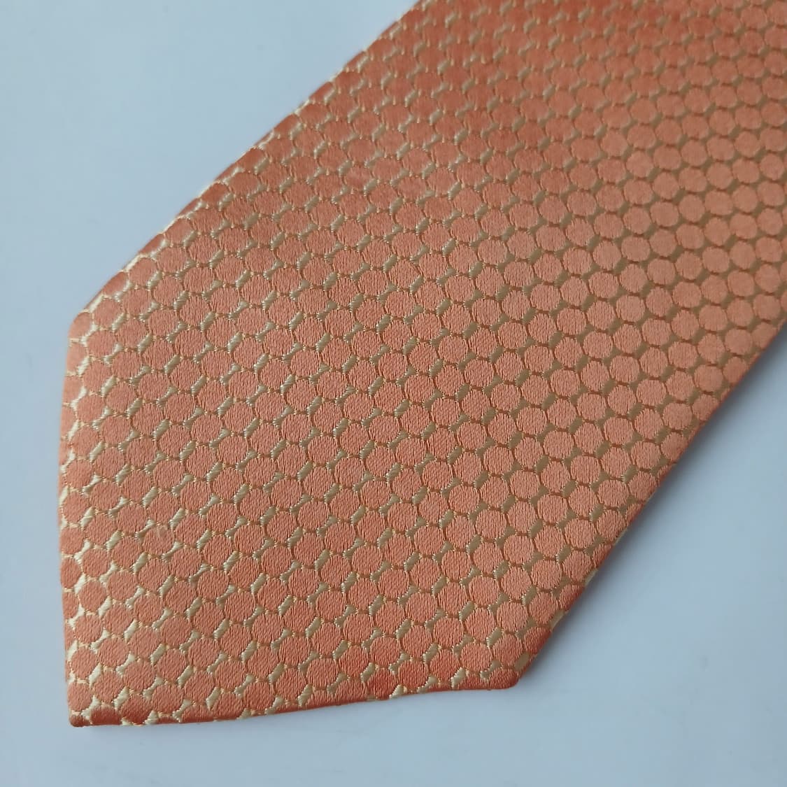 니나리치 실크 오렌지 패턴 넥타이 8.6cm A+등급 E732 상품이미지7