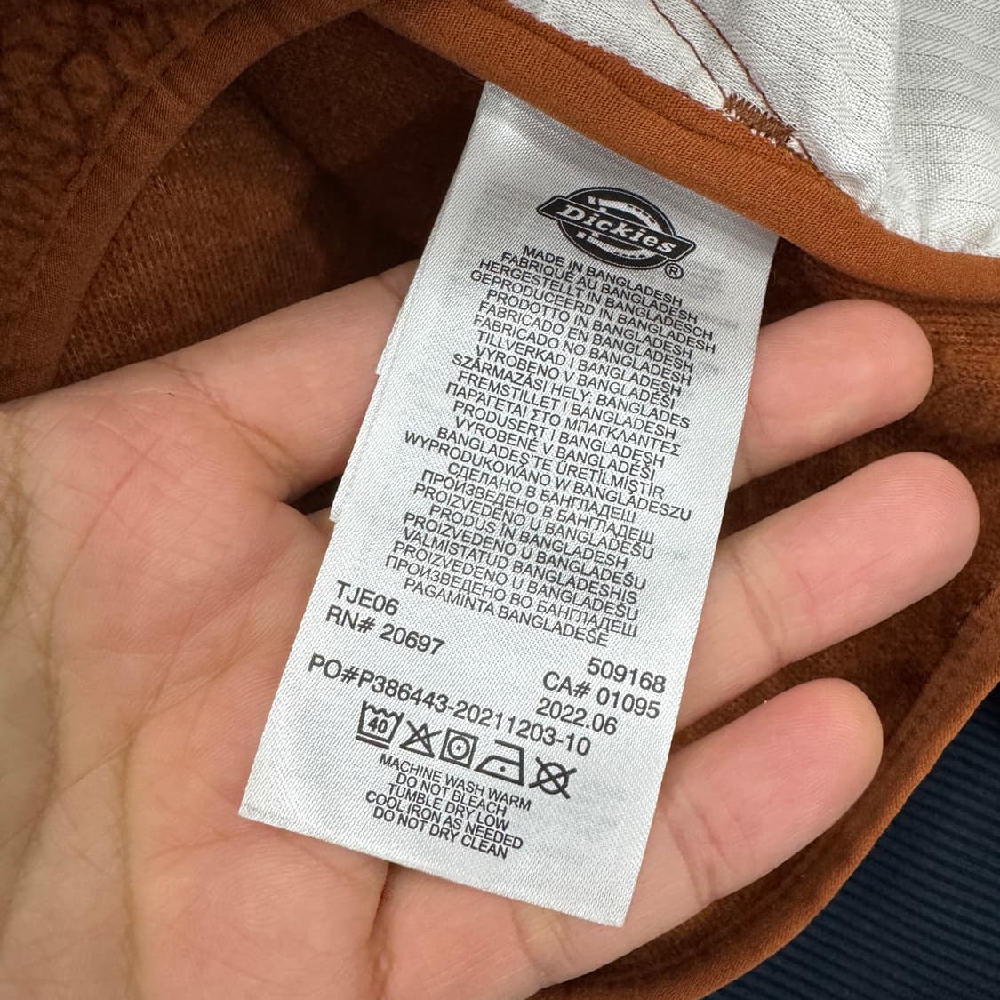 M(100) 디키즈 플리스 집업 자켓  상품이미지5