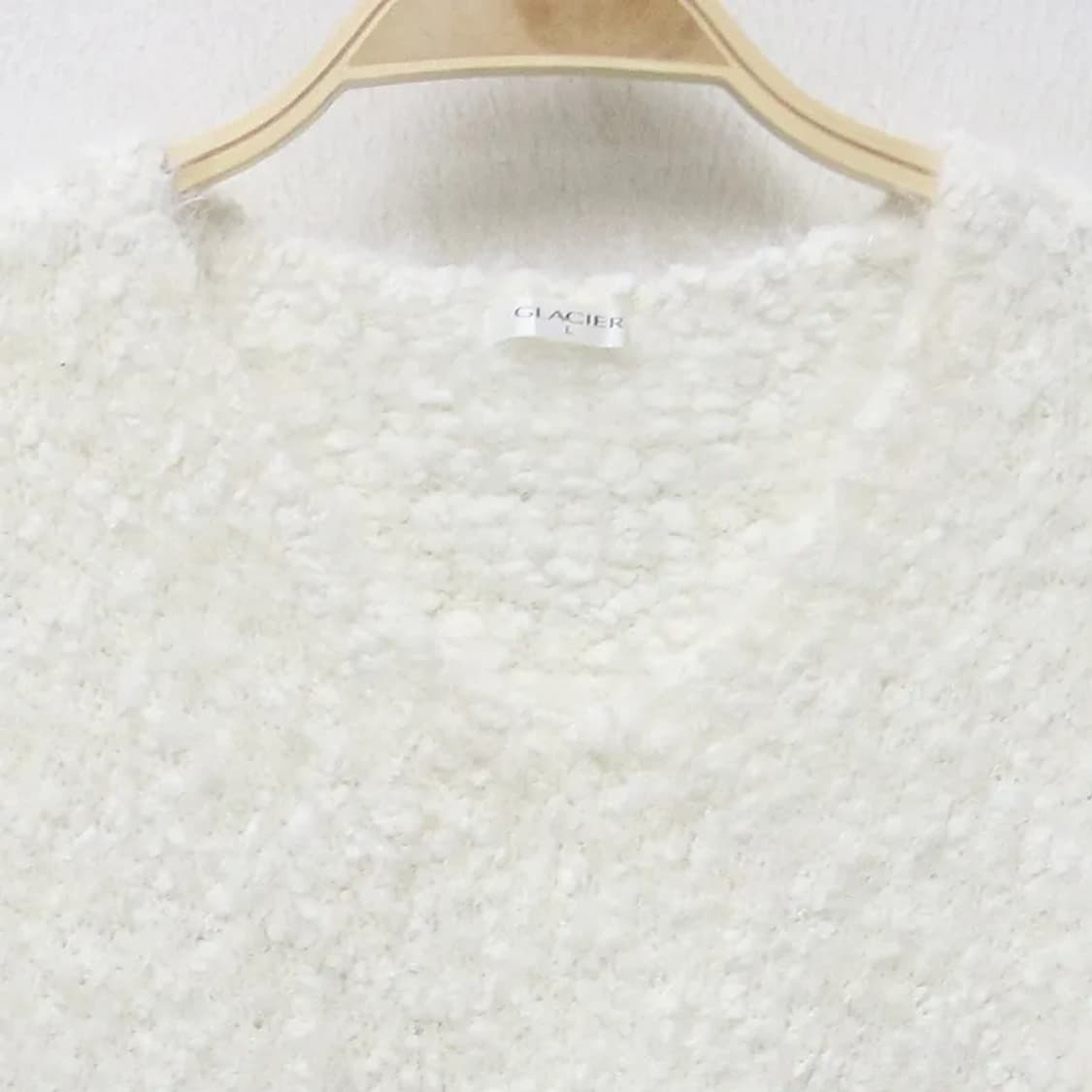 GLACIER 브이넥 뽀글이 니트 62457 상품이미지3