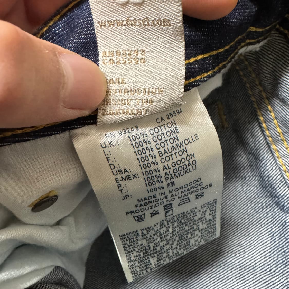 디젤 자티니 레귤러 부츠컷 데님팬츠 상품이미지9