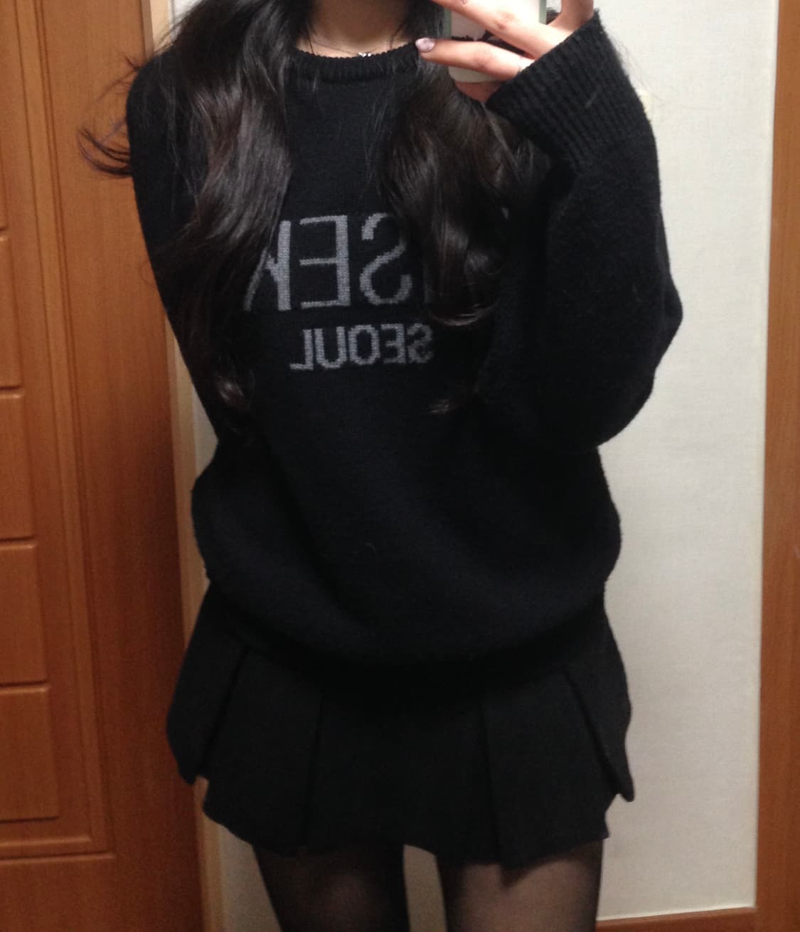 미세키 서울 블랙 니트  상품이미지3