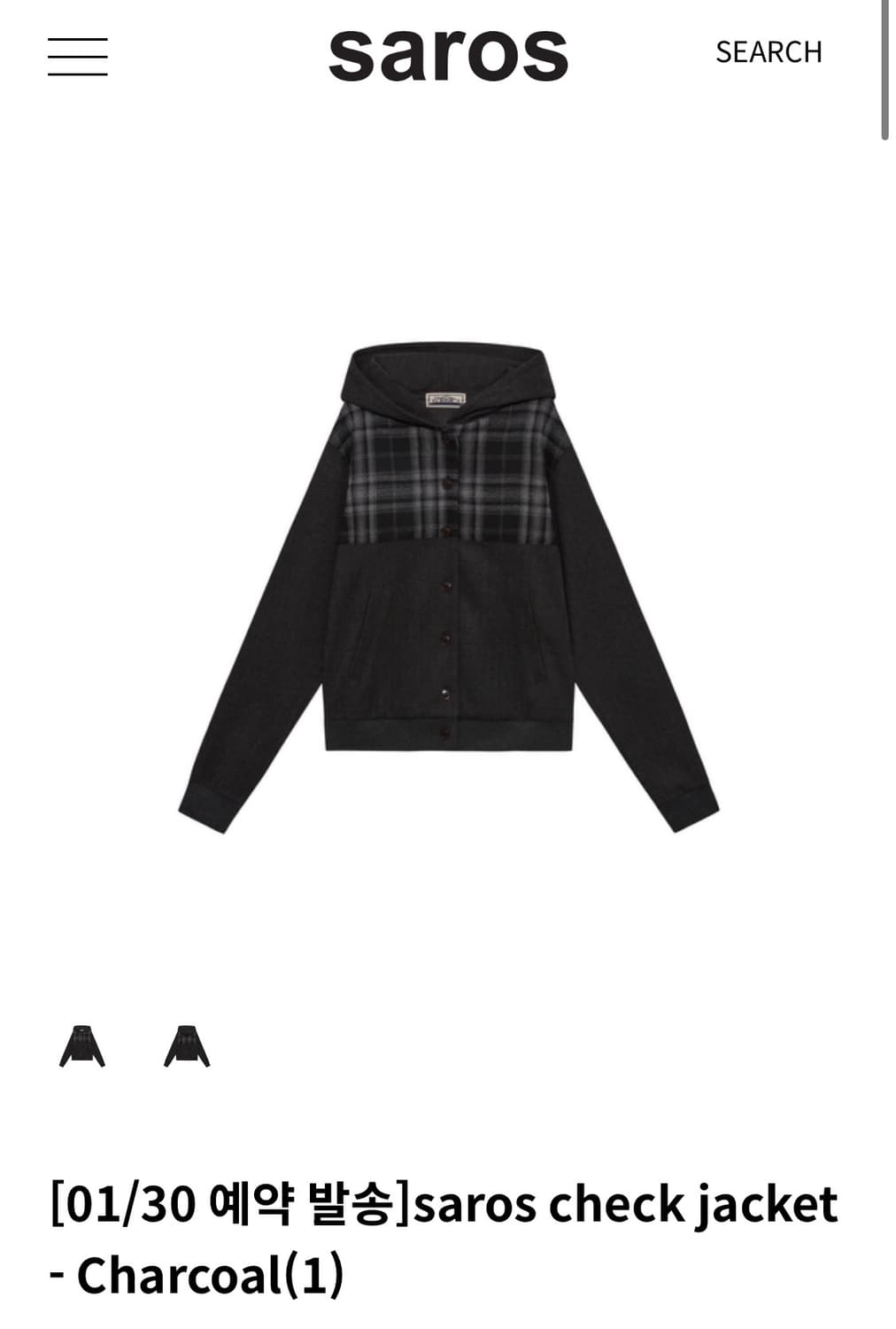 Saros check jacket (1) 상품이미지1