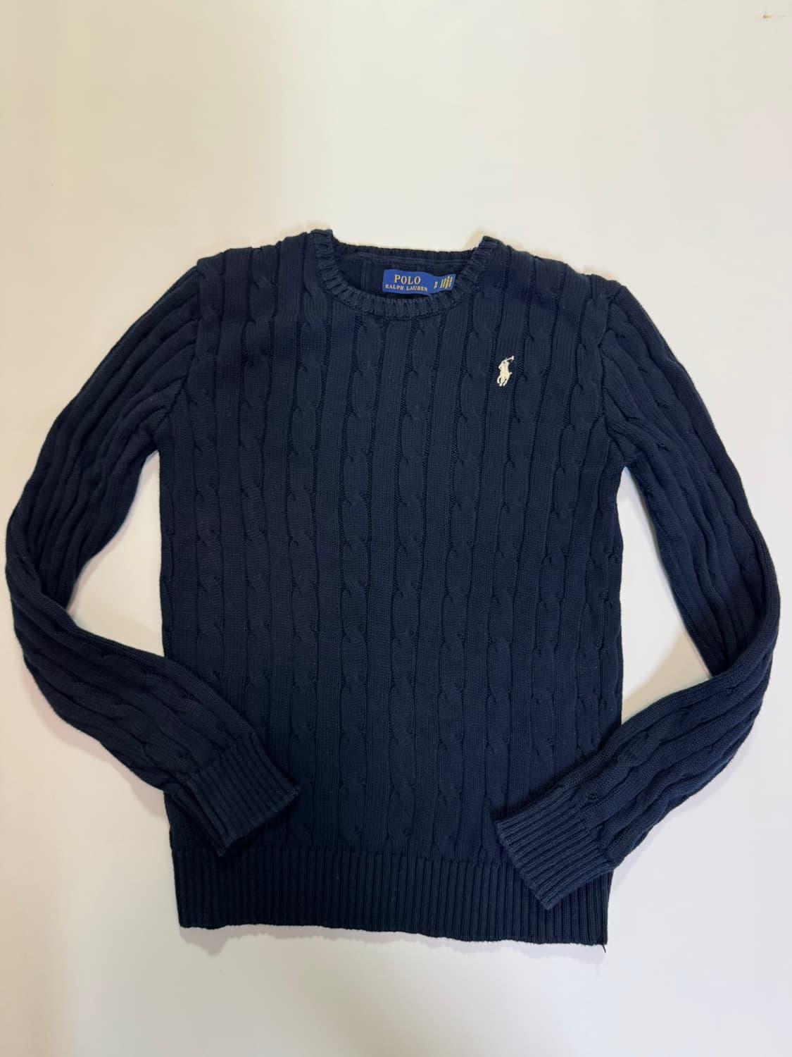 폴로랄프로렌 네이비 꽈배기 니트(S사이즈) 상품이미지1