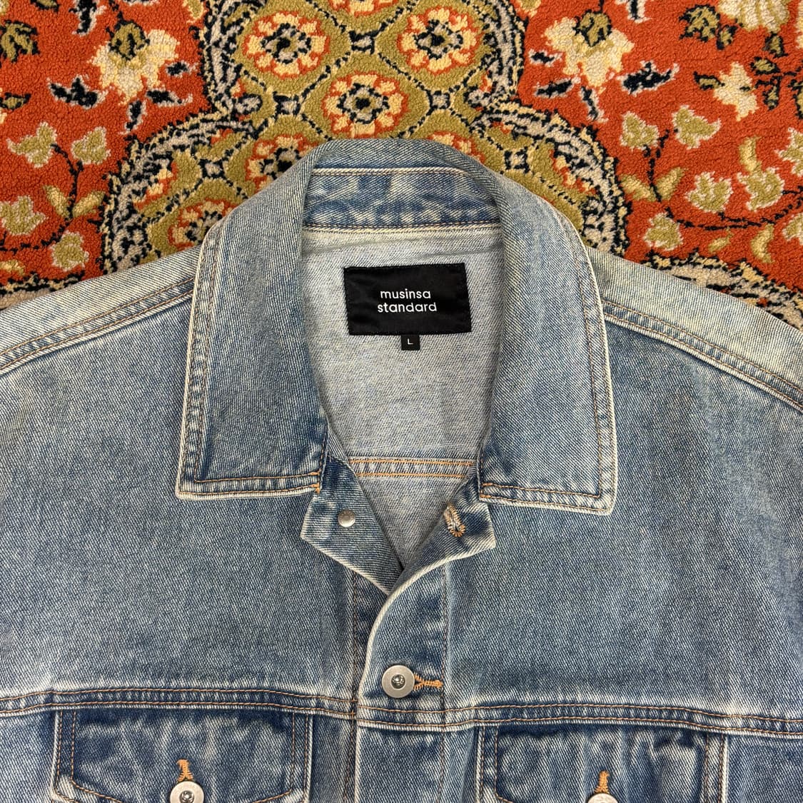 [L] 무신사 스탠다드 연청 3세대 데님 자켓 상품이미지3