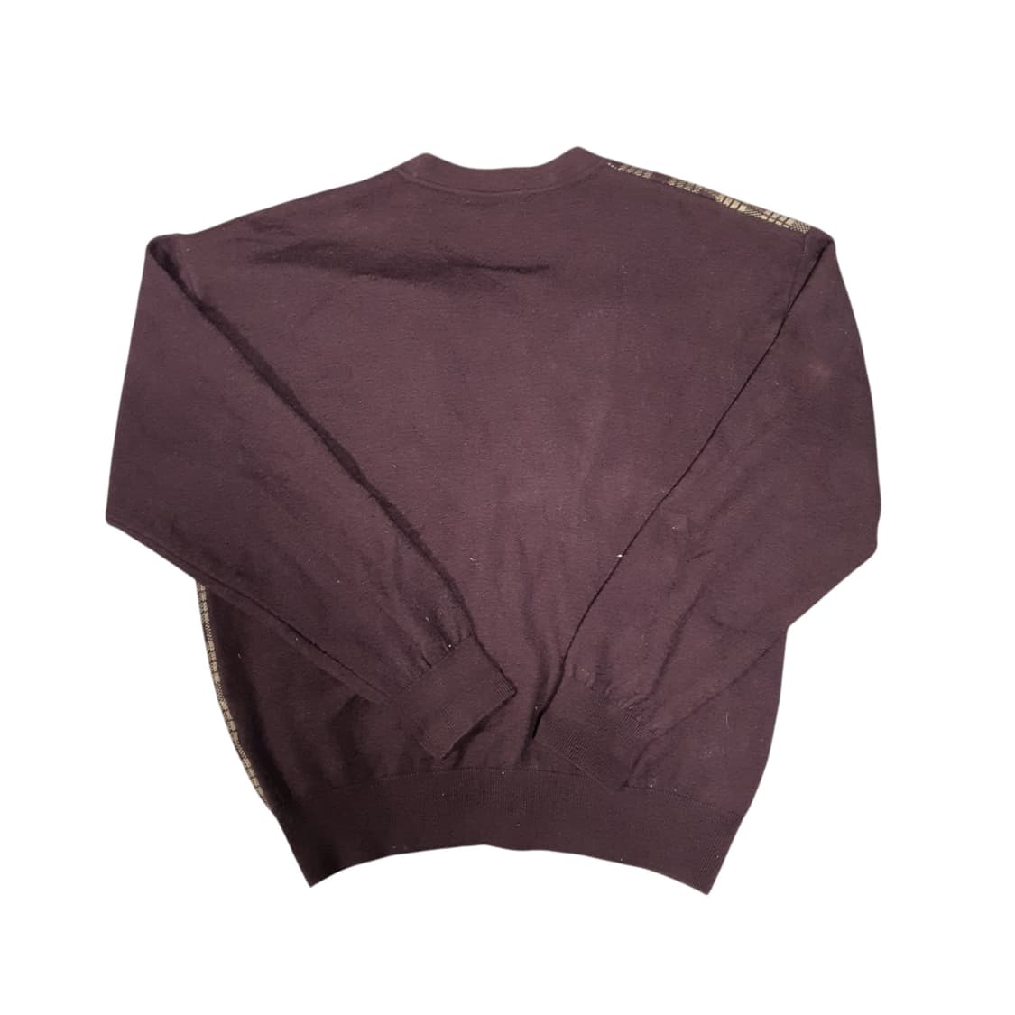 ✨ (바배) 인디안 버건디 체크 니트 가디건  상품이미지2