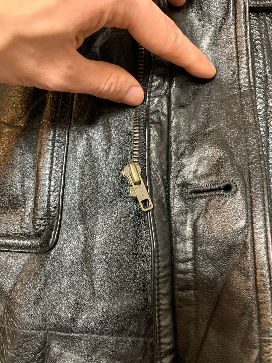 90s 카우하이드 소가죽 카코트 상품이미지7