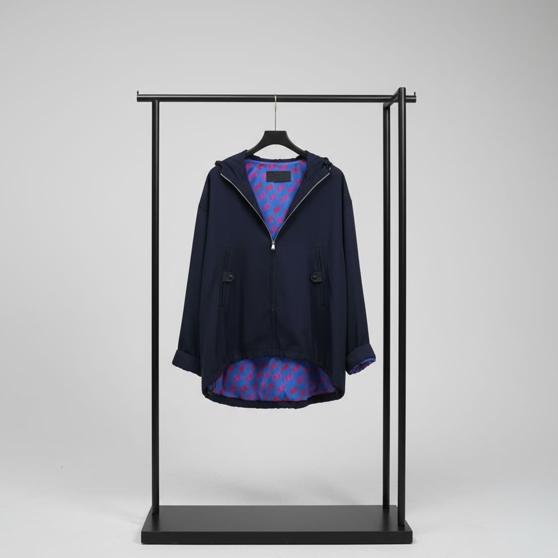 착샷첨부/ 럭키슈에뜨 아세테이트 후드 재킷(점퍼) 상품이미지1