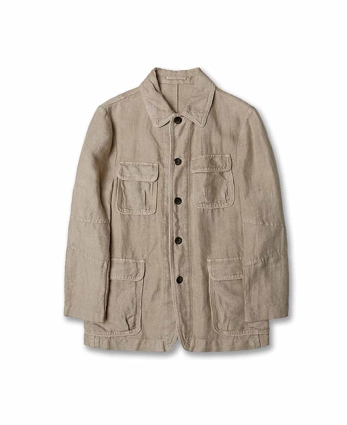 라르디니 [Lardini] 이탈리아 린넨 슬림 사파리 자켓 상품이미지1