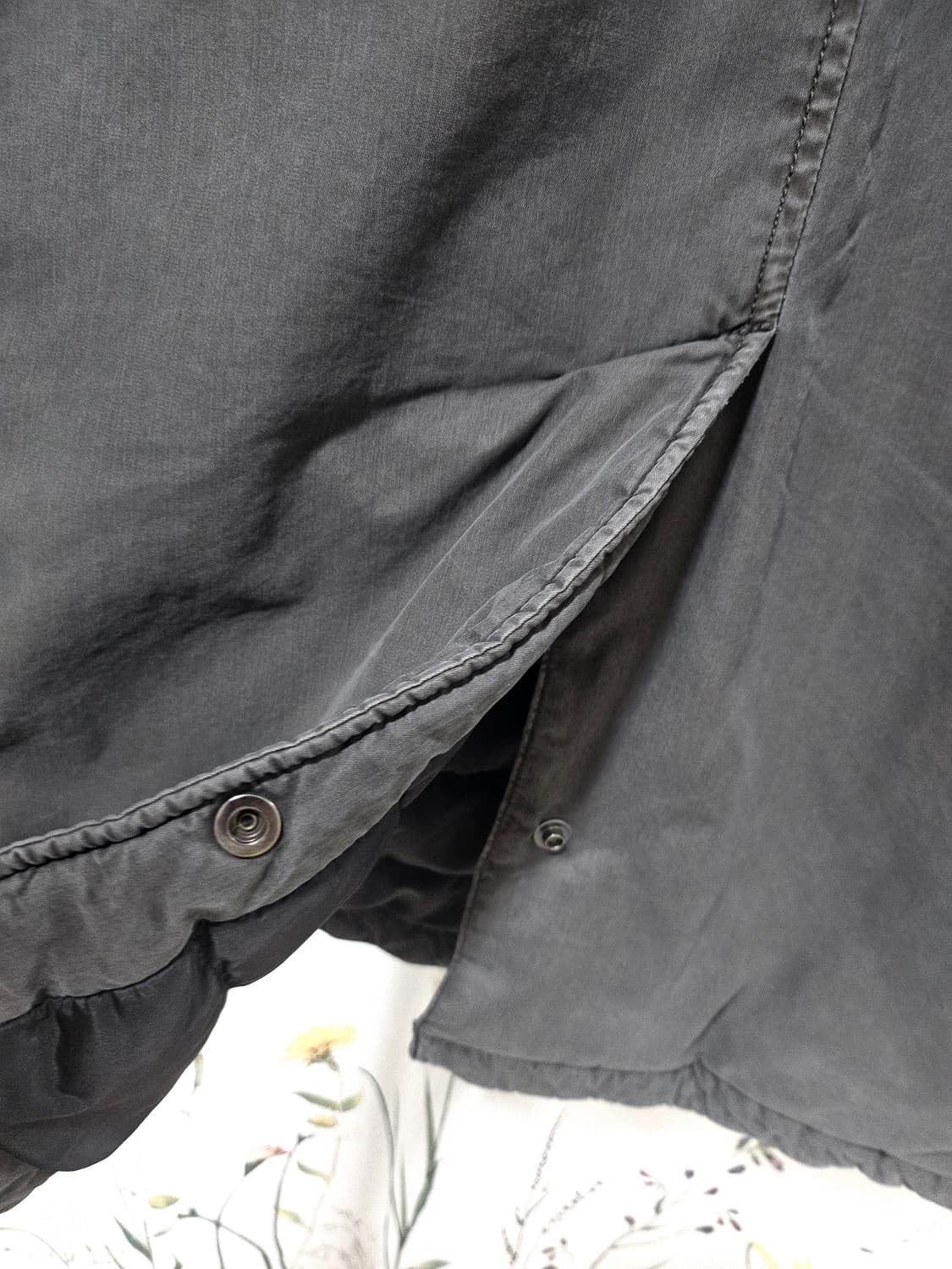 시리즈 피그먼트 다잉 구스다운 코트 그레이 100 상품이미지4